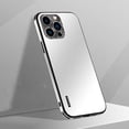 thumbnail image 1 of Dteck Case for iPhone 12 Pro,Shockproof Metal Aluminum Camera Cover Anti-scratch Slim Lightweight Hybrid Luxury Case For iPhone 12 Pro,White, 1 of 1