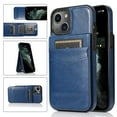 thumbnail image 1 of Dteck Case for iPhone 13 6.1-inch,Shockproof Card Holder Wallet Leather Hybrid Rubber Back Phone Kickstand Cover for iPhone 13,Darkblue, 1 of 7