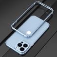 thumbnail image 1 of Dteck Case for iPhone 13 Pro 6.1-inch,Shockproof Metal Aluminum Bumper Frame Slim Case with Camera Lens Protector Cover for iPhone 13 Pro,Skyblue, 1 of 9