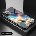 thumbnail image 1 of Dteck Case for iPhone 13 Pro 6.1-inch,Shockproof Rubber Hybrid Tempered Glass Back Pattern Phone Case Slim Cover,#05, 1 of 8