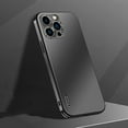 thumbnail image 1 of Dteck Case for iPhone 13 Pro Max,Shockproof Metal Aluminum Camera Cover Anti-scratch Slim Lightweight Hybrid Luxury Case For iPhone 13 Pro Max,Black, 1 of 1