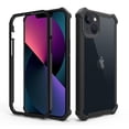 thumbnail image 1 of Dteck Case for iPhone 13,Shockproof Dual-Layer Protection Silicone+PC Case Heavy Duty Rugged Crystal Clear Back Cover for iPhone 13,Black, 1 of 2