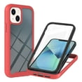 thumbnail image 1 of Dteck Case for iPhone 14 6.1 inch (2022 Release), Shockproof Dual Layer Rugged Clear Bumper Case with Built-in Screen Protector,Red, 1 of 6
