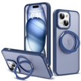 thumbnail image 1 of Dteck Case for iPhone 14 Plus,Magnetic Rubber Case Matte PC Mag-Safe with 360°Rotating Invisible Ring Stand Military Grade Shockproof Back Cover,Blue, 1 of 6