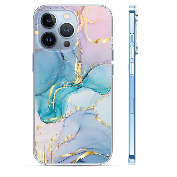 Dteck Case for iPhone 14 Pro Max,Shockproof Rubber Marble Patterned Case Soft TPU Cover Slim Lightweight Shell for iPhone 14 Pro Max 6.7-inch,A