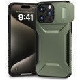 thumbnail image 1 of Dteck Case for iPhone 14 Pro Max,Shockproof TPU+PC Armor Case Slide Lens Protection Cover for iPhone 14 Pro Max,Darkgreen, 1 of 7