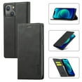 thumbnail image 1 of Dteck Case for iPhone 15 Plus,Shockproof Durable PU Leather Card Slot/Cash Pocket Wallet Case Rubber Kickstand Full Body Protective Cover,Black, 1 of 8