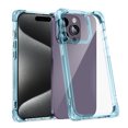 thumbnail image 1 of Dteck Case for iPhone 15 Pro 6.1-Inch, Non-Yellowing Shockproof Phone Bumper Cover, Anti-Scratch Clear Back,Blue, 1 of 7