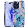 thumbnail image 1 of Dteck Case for iPhone 15 Pro Max Case Clear with Design Slim Protective Soft TPU Bumper Embossed Pattern,Painting flowers, 1 of 5