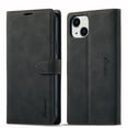 thumbnail image 1 of Dteck Case for iPhone 15 Pro Max,Magnetic Leather Card/Cash Slot Wallet Case Shockproof Rubber Kickstand Full Body Protective Cover,Black, 1 of 7