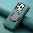 thumbnail image 1 of Dteck Case for iPhone 16 Pro,Magnetic Leather Case with 360° Rotation Ring Stand Business Phone Cover for iPhone 16 Pro,Blue, 1 of 7