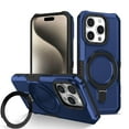 thumbnail image 1 of Dteck Case for iPhone 16 Pro,Shockproof Rubber Case Ring Stand Hybrid PC Hard Back Phone Cover for iPhone 16 Pro,Royalblue, 1 of 9
