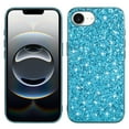 thumbnail image 1 of Dteck Case for iPhone 16e / iPhone 17e  ,Shockproof Glitter Case Bling Sparkly Soft TPU and PC Silicone Shiny Girl Women Thin Protective Cover for iPhone 16e/17e,Blue, 1 of 7