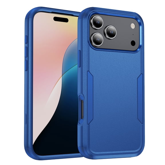 Dteck Case for iPhone 17 Pro,Shockproof TPU+PC Case Back Cover for iPhone 17 Pro,Navyblue