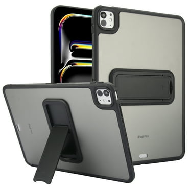 Dteck Case for iPad 10th Generation 10.9 inch 2022,  iPad 11-inch (A16) 2025 Slim Lightweight Shell TPU Bumper + PC Translucent Matte Anti-Scratch Kickstand Back Cover for iPad 10th/11th Gen , Black