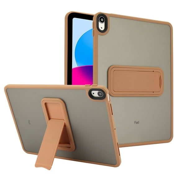 Dteck Case for iPad 10th Generation 10.9 inch 2022, iPad 11-inch (A16) 2025 Slim Lightweight Shell TPU Bumper + PC Translucent Matte Anti-Scratch Kickstand Back Cover for iPad 10th/11th Gen,Desertgol