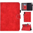 thumbnail image 1 of Dteck Case for  iPad 11-inch (A16) 2025/iPad 10th Generation 10.9 inch 2022,Magnetic Leather with Pencil Holder Pockets PU Leather Smart Folio Stand Wallet TPU Shockproof Cover,Red, 1 of 7