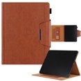 thumbnail image 1 of Dteck Case for iPad 11-inch (A16) 2025 /iPad 10th Generation 10.9-inch 2022,Magnetic Smart Leather Card Pocket Wallet Case Kickstand Heavy Duty Shockproof Cover for iPad 10th/11th Gen ,Brown, 1 of 8