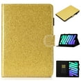 thumbnail image 1 of Dteck Case for iPad 11-inch (A16) 2025/iPad 10th Generation 10.9-inch 2022,Magnetic Smart Leather Card Wallet Bling Glitter Case Kickstand Cover with Pencil Holder for iPad 10th/11th Gen,Gold, 1 of 8