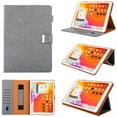 thumbnail image 1 of Dteck Case for iPad 11-inch (A16) 2025 /iPad 10th Generation 10.9-inch,Magnetic Leather Card Pocket Wallet Smart Case Shockproof Rubber Kickstand Hand Strap Holder Cover,Gray, 1 of 7