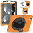 thumbnail image 1 of Dteck Case for iPad 11th Generation 2025/iPad 10th Generation 10.9" 2022 with Rotating Stand Hand/Shoulder Strap Pencil Holder, Military Grade Shockproof iPad Case 10th/11th Gen,Orange, 1 of 9
