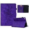 thumbnail image 1 of Dteck Case for iPad 5th/6th Generation (9.7-inch, 2017/2018), iPad Air/Air 2/iPad Pro 9.7 Magnetic Leather Flower Pattern Card Slots Smart Case Shockproof Rubber Kickstand Cover, Purple, 1 of 10