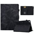 thumbnail image 1 of Dteck Case for iPad 5th/6th Generation (9.7-inch, 2017/2018), iPad Air/Air 2/iPad Pro 9.7 Magnetic Leather Flower Pattern Card Slots Smart Case Shockproof Rubber Kickstand Cover, Black, 1 of 10