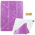 thumbnail image 1 of Dteck Case for iPad 6th / 5th Generation (2018 2017 Model, 9.7 Inch), iPad Air 2 / Air 1 (9.7 Inch) Case with Pencil Holder, Sparkly Glitter Cover with Clear TPU Back for Kids Girls,Purple, 1 of 6