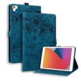 thumbnail image 1 of Dteck Case for iPad 6th/5th Generation, iPad 9.7 Inch 2018/2017 Case with Card Slots Full Body Protective Case for iPad 5th/6th Gen/Air 2/ Pro 9.7 Embossed PU Leather Folio Cover,Blue, 1 of 7