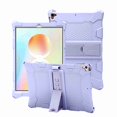 thumbnail image 1 of Dteck Case For iPad 8th (2020) / 7th Gen 10.2 (2019)/ iPad Air 3rd Gen 10.5 (2019)/ iPad Pro 10.5 (2017) Shockproof Silicone Anti Slip Kids Friendly Protective Hard PC Kickstand Cover, purple, 1 of 3