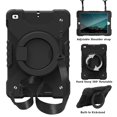 thumbnail image 1 of Dteck Case for iPad 9.7" 2018/2017, Heavy Hybrid Rugged Shockproof Case with Handle Kickstand/Adjustable Shoulder Strap for iPad 6th Gen/iPad 5th Gen 9.7",Black, 1 of 7