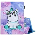 thumbnail image 1 of Dteck Case for iPad 9.7 2018 2017 / iPad Air 2 / iPad Air, Folio Stand PU Leather Case Soft TPU Back Cover with Auto Sleep Wake for iPad 9.7 inch (6th Gen, 5th Gen)/iPad Air 2/iPad Air,Cute Unicorn, 1 of 8