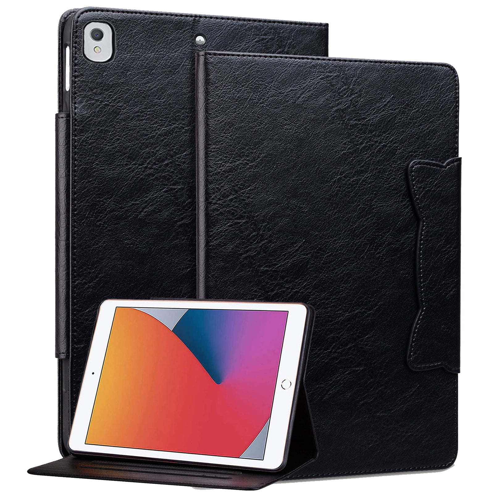Dteck Case for iPad Pro 13 inch 2024,Magnetic PU Leather Smart Auto Wake/Sleep Folio Stand Case Card Slot Pencil Holder Cover for iPad Pro 13-in. (m4