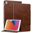 thumbnail image 1 of Dteck Case for iPad 9th 8th 7th Gen 10.2”/iPad Air 3rd Gen/iPad Pro 10.5”,Magnetic PU Leather Smart Auto Wake/Sleep Folio Stand Case Card Slots Cover,Brown, 1 of 5