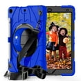 thumbnail image 1 of Dteck Case for iPad 9th/ 8th/ 7th Generation 10.2", Heavy Duty Shell with Rotating Stand/Hand/Crossbody Strap,Sturdy Shockproof iPad 10.2" Case (2021/2020/2019),Blue, 1 of 8