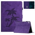 thumbnail image 1 of Dteck Case for iPad 9th 8th 7th Generation 10.2-inch (2021/2020/2019), Magnetic Leather Tree Patterned Multi-Angle Stand Cover with Auto Wake/Sleep & Pen Holder & Card Slots,Purple, 1 of 7
