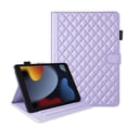 thumbnail image 1 of Dteck Case for iPad 9th 8th 7th Generation 10.2 inch,iPad Air 3rd Gen/iPad Pro 10.5" Magnetic PU Leather Smart Auto Wake/Sleep Folio Stand Case Card Slot Pencil Holder Cover,Purple, 1 of 6