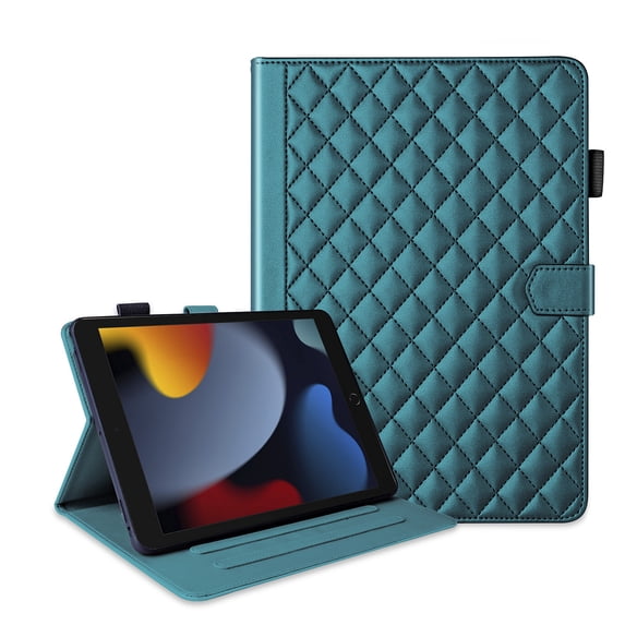 Dteck Case for iPad 9th 8th 7th Generation 10.2 inch,iPad Air 3rd Gen/iPad Pro 10.5" Magnetic PU Leather Smart Auto Wake/Sleep Folio Stand Case Card Slot Pencil Holder Cover,Darkgreen