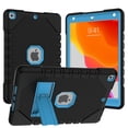 thumbnail image 1 of Dteck Case for iPad 9th Gen 2021 / iPad 8th Gen 2020 / iPad 7th Gen 2019, iPad 10.2 inch Case, Heavy Duty Rugged Shockproof Case High Impact Protective Cover with Kickstand,Black + Blue, 1 of 6