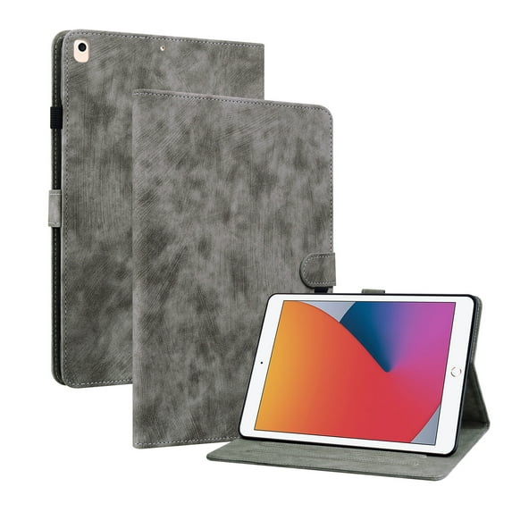 Dteck Case for iPad 9th Generation (2021) / 8th Generation (2020) / 7th Gen (2019) 10.2 Inch,Slim Fit Lightweight Smart Cover Auto Sleep Wake Shockproof Folio Stand Case for Apple iPad 10.2",Gray