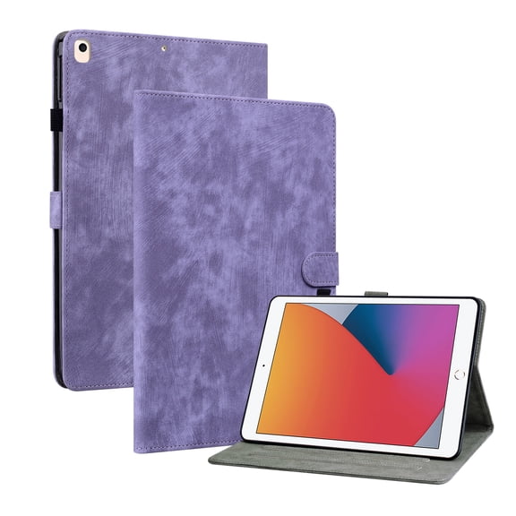 Dteck Case for iPad 9th Generation (2021) / 8th Generation (2020) / 7th Gen (2019) 10.2 Inch,Slim Fit Lightweight Smart Cover Auto Sleep Wake Shockproof Folio Stand Case for Apple iPad 10.2",Purple
