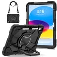 thumbnail image 1 of Dteck Case for iPad (A16) 11th/10th Generation 10.9 inch 2025/2022,Rotating Stand & Pencil Holder & Hand Grip & Shoulder Strap Shockproof iPad 11th/10th Generation Case (11th/10th Gen),Black, 1 of 8