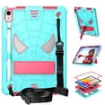 thumbnail image 1 of Dteck Case for iPad (A16) 11th Gen 11" 2025 / iPad 10th Generation 10.9" 2022, Case with Soft PET Screen Protector for Kids, Heavy Duty Shockproof iPad Case with Kickstand Shoulder Strap,Mint+Rose, 1 of 6
