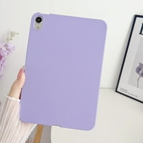 Dteck Case for iPad Air 11 Inch (2024)/iPad Air 5th 4th Generation 10.9 Inch, Skin-Friendly Durable Silicone Protective Cover,Slim and Protable,Purple