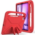 thumbnail image 1 of Dteck Case for iPad Air 11 Inch (M3/M2) 2025/2024, iPad Air 11 Inch Kids Case with Kickstand and Pencil Holder for Pencil Pro/USB-C, Lightweight EVA Shockproof Protective Cover for Boys Girls,Red, 1 of 5