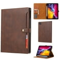 thumbnail image 1 of Dteck Case for iPad Air 11 inch 2024/iPad Pro 11" 2022/2021/2020/2018,iPad Air 5th 4th Gen 10.9" Magnetic Leather Card Pocket Case Shockproof Rubber Built-in Pencil Holder Cover,Coffee, 1 of 5