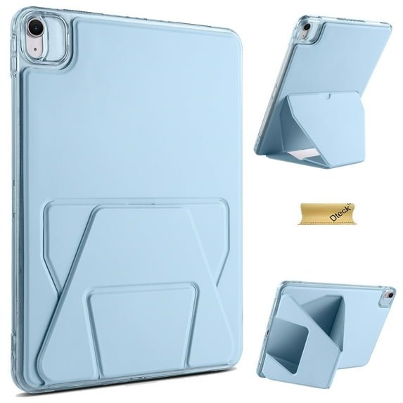 Dteck Case for iPad Air 11 inch 2025/2024 (M3/M2),Shockproof TPU+Leather Case Stand Back Cover for iPad Pro 11 inch (2022/2021/2020/2018)/iPad Air 4th/5th Generation,Blue