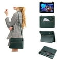 thumbnail image 1 of Dteck Case for iPad Air 13 Inch 2025/2024, Case for iPad Pro 12.9 2022 6th/5th/4th/3rd Generation 2021 2020 2018 with Pencil Holder Pocket, Business PU Leather Crossbody Strap Handbag Case,Green, 1 of 6