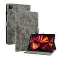 thumbnail image 1 of Dteck Case for iPad Air 13 inch 2024 or iPad Pro 12.9 6th/5th/4th/3rd Generation 2022/2021/2020/2018, Embossed PU Leather Folio Auto Sleep/Wake Cover, Multi-Angle Viewing Stand,Gray, 1 of 9