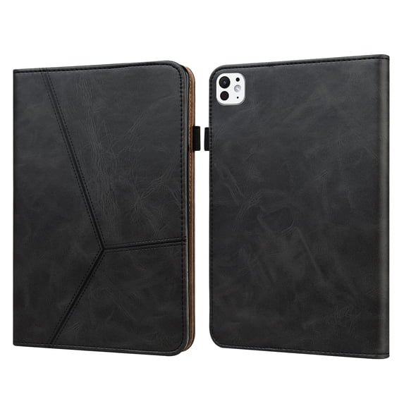 Dteck Case for iPad Air 13 inch 2024/iPad Pro 12.9" 2022/2021/2020/2018,Magnetic PU Leather Smart Auto Wake/Sleep Folio Stand Case Card Slot Pencil Holder Cover,Black